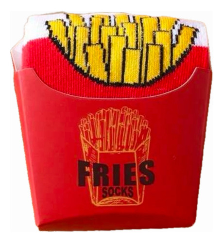 Medias Calcetines Divertidas Papas Fritas Regalo Importado