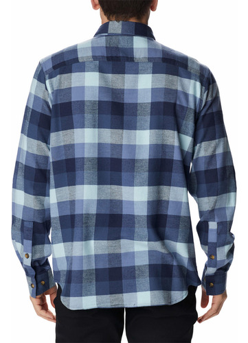 Camisa Hombre Cornell Woods Flannel Azul Columbia