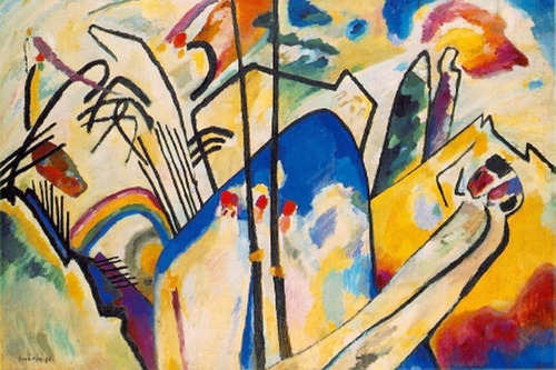 Wassily Kandinsky Composición Iv - Lámina 45x30 Cm.