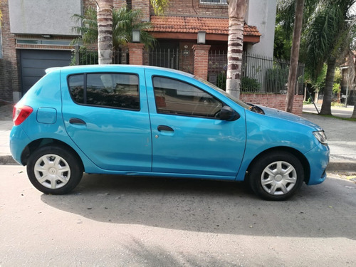 Renault Sandero Expression 2016 Azul Nafta 1 Mano
