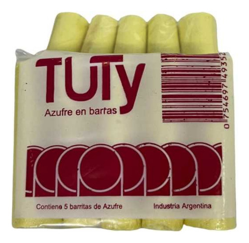 Azufre Tuty Caja 20 Paquetes De 5 Unid.
