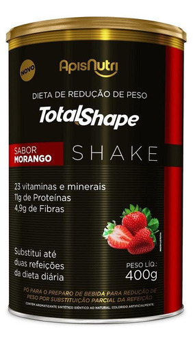 Shake Total Shape (400g) - Sabor: Morango
