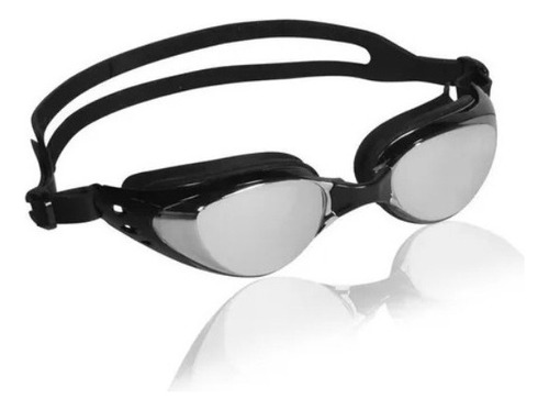 Goggles Natacion Mod Apollo Mirrow Negro, Marca Escualo Pvr Color Negro
