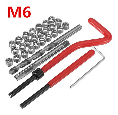 30pcs dañado m6 reparación del hilo Herramienta Kit Reparaci