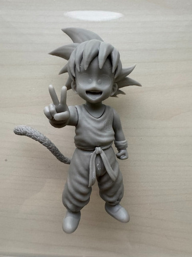 Goku Figura 3d De Dragón Ball En Resina Para Pintar