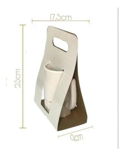 Imagen 2 de 6 de Packaging Porta Chopp De Cartón Sublimable X10 Unidades