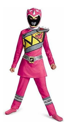 Disfraz De Power Rangers Rosa Para Niño. Traje De Power Ran