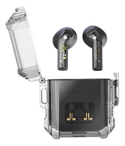X3 Caja Transparente Audífono Bluetooth Llamada Inalámbrica