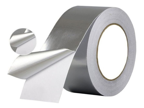 Imagen 1 de 2 de Cinta De Aluminio Para Apantallar, Adhesivo Conductor
