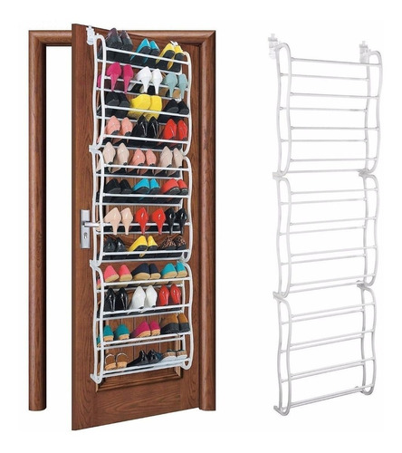 Rack Organizador P/36 Zapatos Puerta Zapatera Colgante