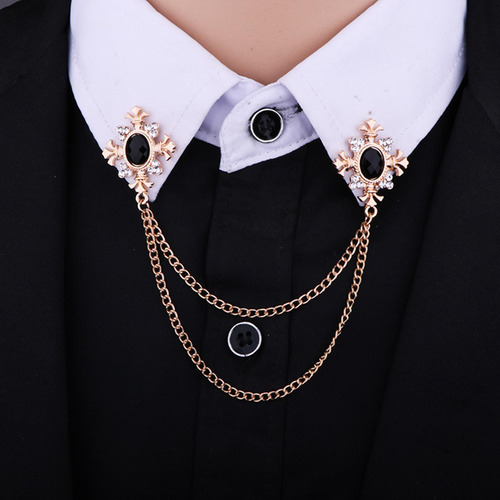 2 Pin De Solapa Elegante Para Ropa Formal Masculina 2 Piezas