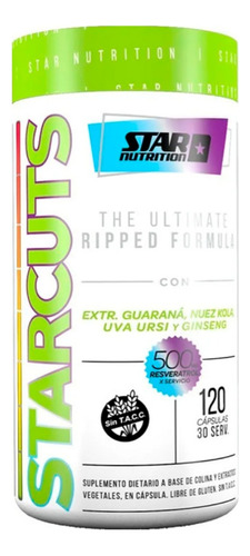 Quemador De Grasa Star Cuts Star Nutrition 120 Caps