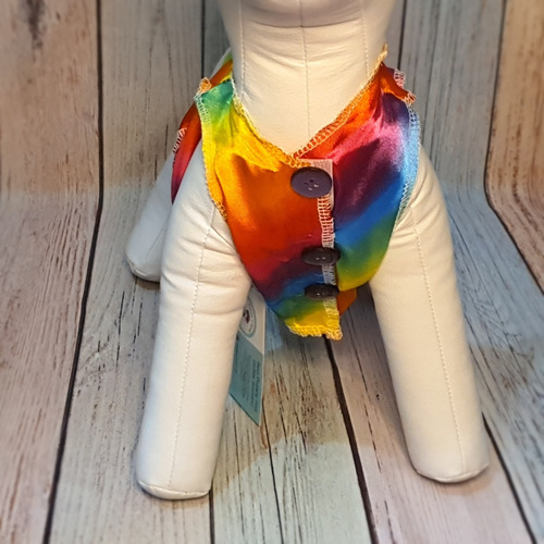 Roupa Pet - Colete Cetim Tam 4 - Roupinha Cachorro