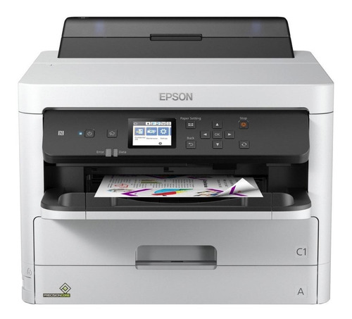 Impressora a cor função única Epson WorkForce Pro WF-C5290 com wifi branca e cinza 100V/240V