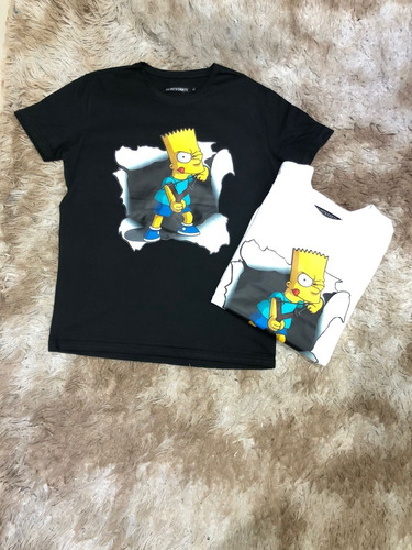 Remera Est. Hombre Bart Simpsons X Mayor Ymenor Exc. Calidad