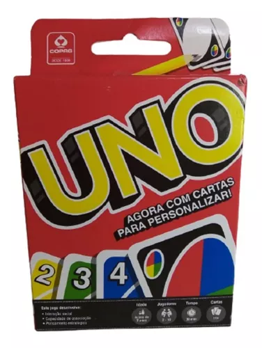 Jogo Uno Original Com Cartas Para Personalizar