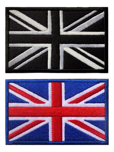 Antrix 2 Parches Bordados De La Bandera De La Unión Britán