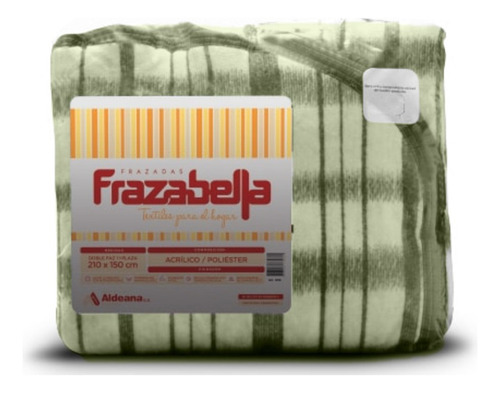 Frazada Aldeana Frazabella Escocesa de 2.1m x 1.5m