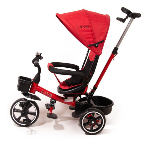 Imagen 3 de 6 de Triciclo Infantil Bebe Asiento Gira 360 Manija Direccional