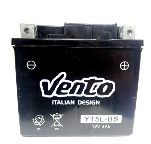 Bateria De Ácido Yt5l-bs 12v 4ah - Gkmotos.uy