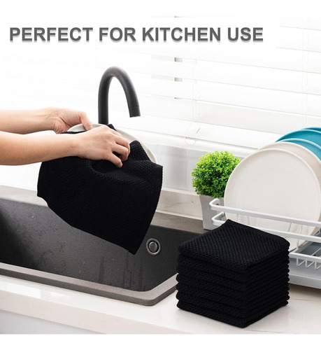 Paños De Cocina, 6 Piezas De Paños De Cocina Absorbentes Ult