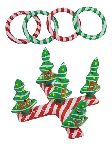 Anillo Inflable Toss Set Árbol De Navidad Para Sin Bomba