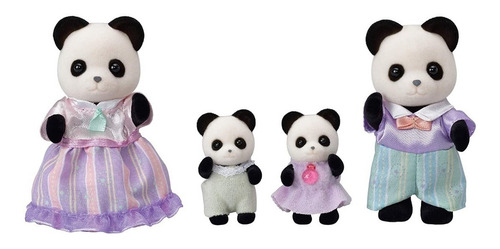 Familia De Osos Panda Juguetes Sylvanian Families Muñecas