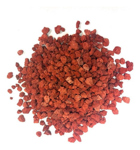 Tezontle Rojo 1-2 Mm - Sustrato Acuario Jardineria 3 Kg 