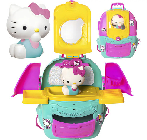 Brinquedo Infantil Boneca Hello Kitty Mochila De Atividades