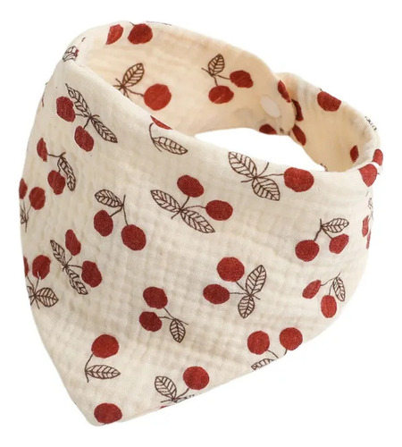 X Babero Tipo Bandana Con Forro Impermeable De Algodón De