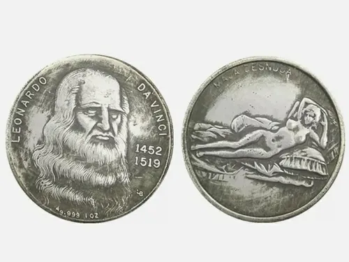 comprar Moneda Leonardo Da Vinci 1452-1519 Exelente Para Coleccion