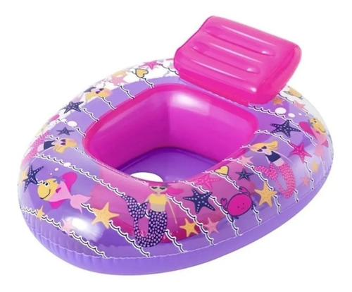 Imagen 2 de 10 de Bote Inflable Flotador Asiento Infantil 34126 Bestway Mar Ed