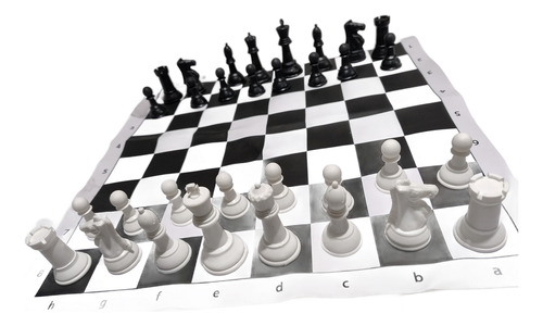 Ajedrez Profesional C Peso Y Tablero De Vinil 2 Damas Extr