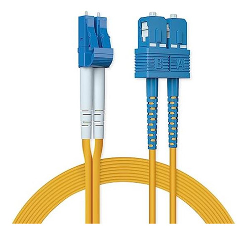 Os1/os2 Lc To Sc Fiber Patch Cable Single Mode Duplex - 10m