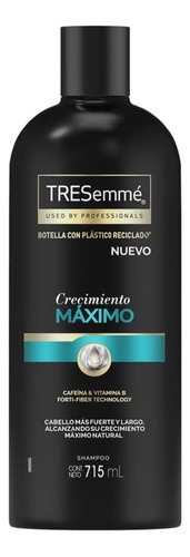  Tresemmé Shampoo Crecimiento Máximo Con Caféina Y Vitamina B