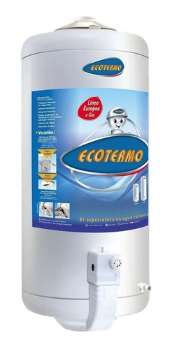 Imagen 3 de 4 de Termotanque Ecotermo Le80 Gas Natural 80 L Carga Superior