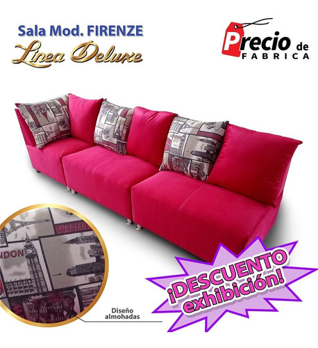 Sofa Sala Esquinera Modular 3 Piezas