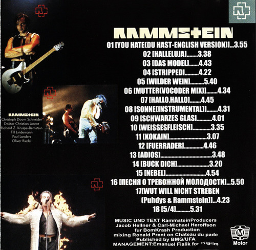 Rammstein Cd 18 Rare Tracks & B-sides Europa 2011 Cerrado