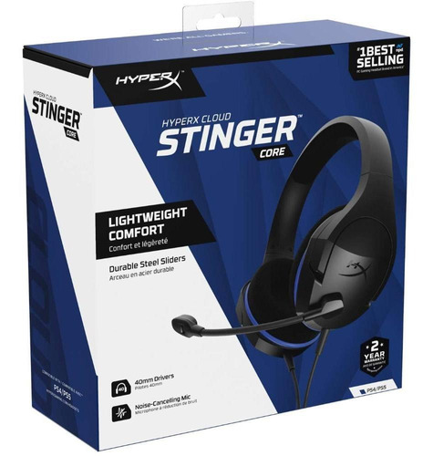 Headset Hyperx Cloud Stinger Core Para Ps4/ps5 Com Fio