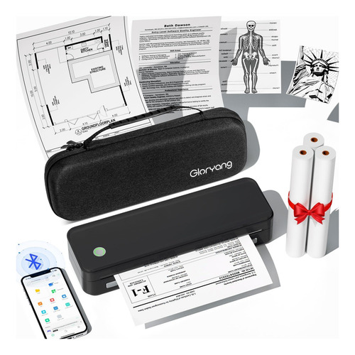 Impressora Portátil Sem Tinta Gloryang, Ideal Para Viagem