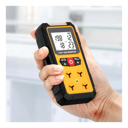 Detector De Fugas 4 En 1 H2s, Ex, O2, Co For Seguridad Hogar