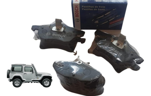 Kit Pastilhas Dianteira E Traseira Troller 02 Até 2014