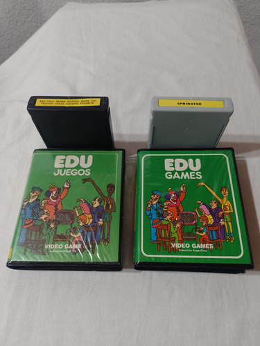 2 Cartuchos Videojuegos Edu Atari
