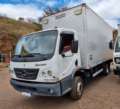 Imagem 12 de 15 de Mercedes-benz Accelo 815 Ano 2014 Baú Randon 3/4