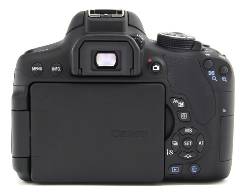 Canon EOS Rebel T6i DSLR color negro