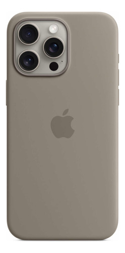 Forro iPhone 15 Pro Max Magsafe Silicona Color Arcilla