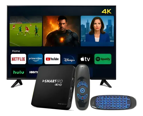 Smart Pro Tv Box 4k Netflix Youtube + Air Mouse De Brinde Bahrein