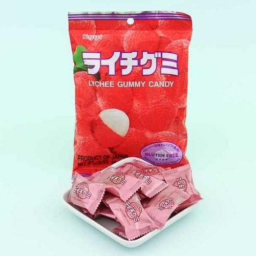 Imagen 2 de 4 de Gomitas De Sabor Lychee Kasugai Litchi Japonesas