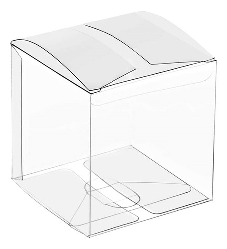 50 Cajas De Plástico Transparente Para Regalos, Caja De Emba