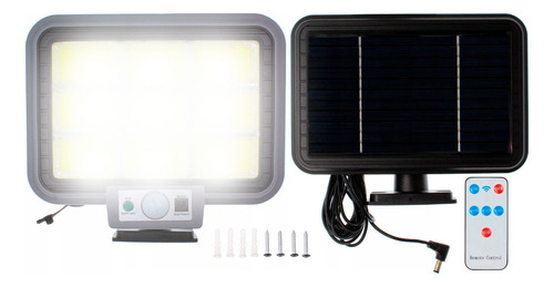 Reflector Led Panel Solar Sensor Movimiento Cob Ext 252 Led